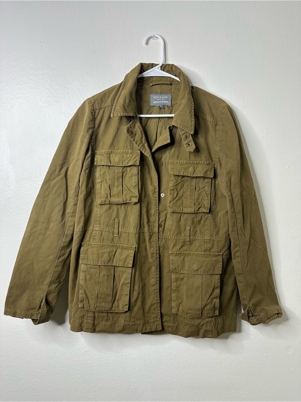 New Haven Olive Utility Jacket Supply Chino Size Medium